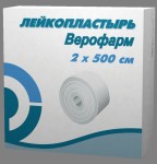Лейкопластырь фиксирующий, р. 2смх500см 1 шт картон. уп.