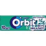 Жевательная резинка, Orbit (Орбит) №1 эвкалипт (10 подушечек)